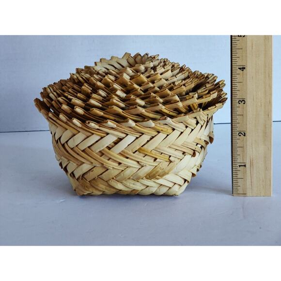 Nesting Tarahumara Indian Sotol Single Weave Square Baskets (10) Mexico - Picture 3 of 5